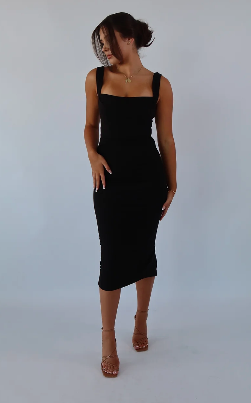 Marbella Dress Black Size 10