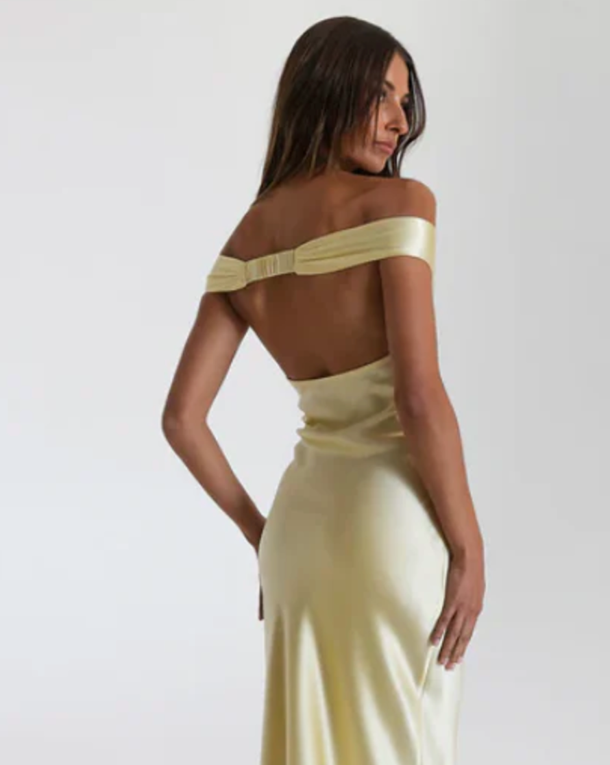 Natalie Rolt Bridget Gown Lemon Yellow