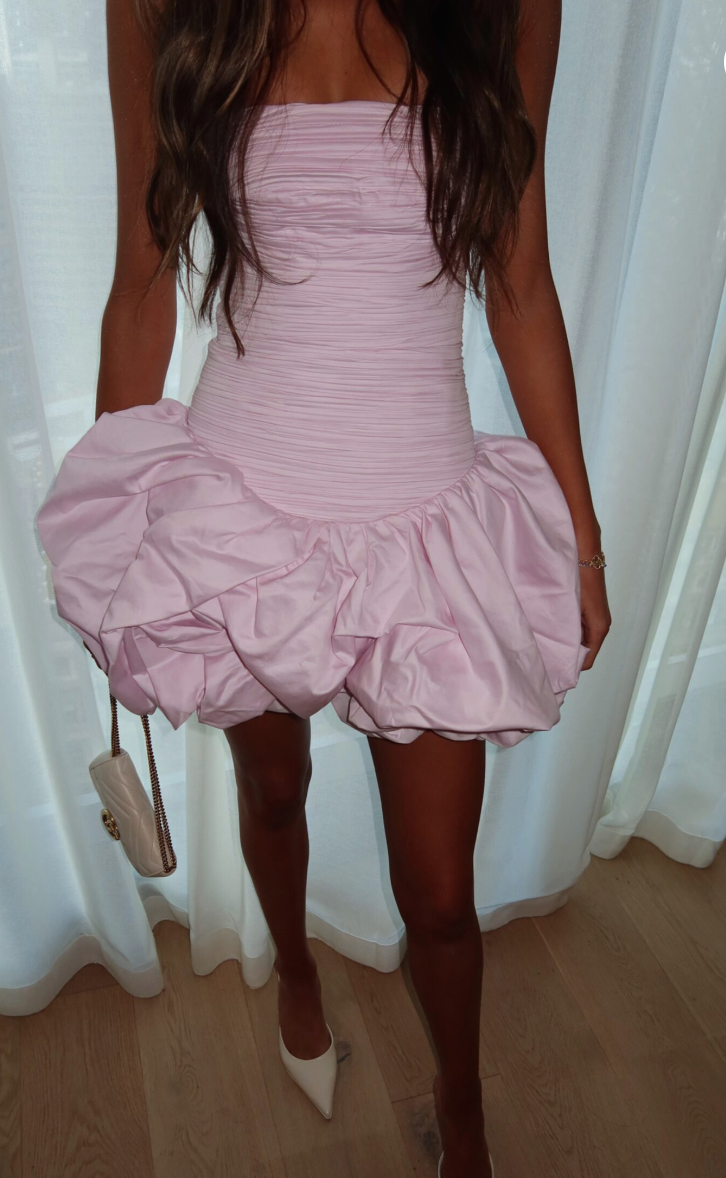 Violette Bubble Mini Dress Pink Size 8