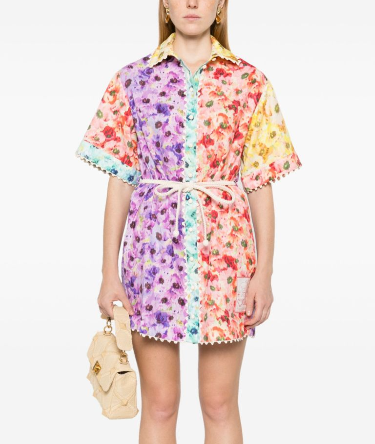 Lightburst Mini Shirt Dress