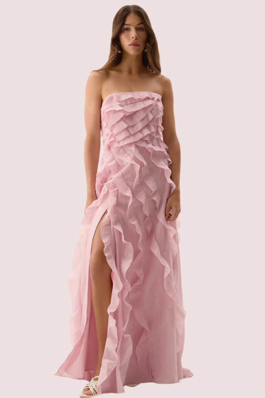 Hire Aje Allarie Chalk Pink Gown 