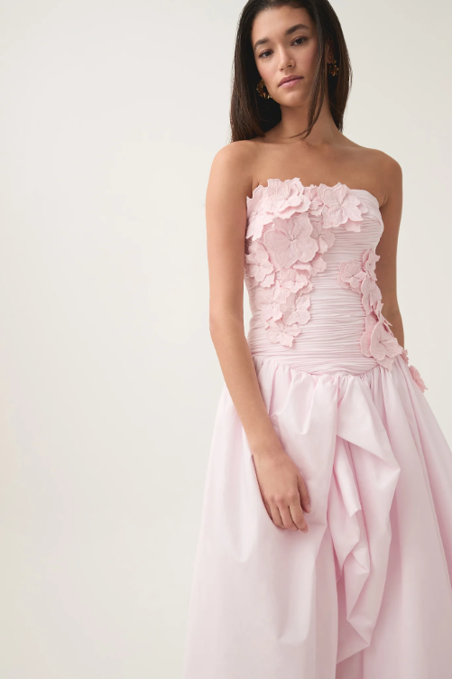 Aje Splendour Flower Gown Pink Size 10