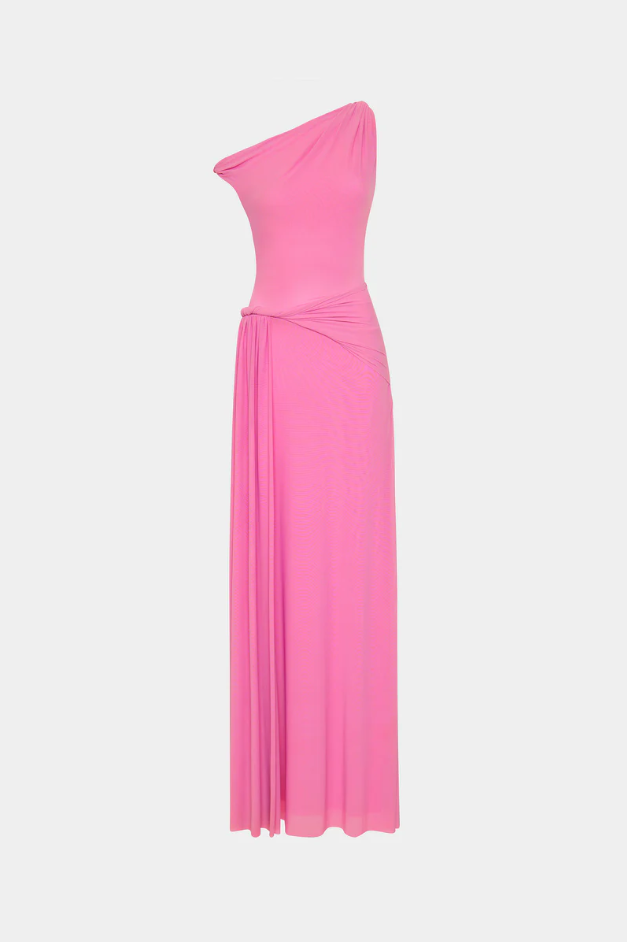 Misha Sisal Mesh Dress - Orchid Pink Size 10