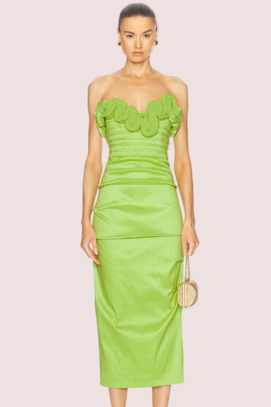 Rachel Gilbert Ren Dress Green Size 12