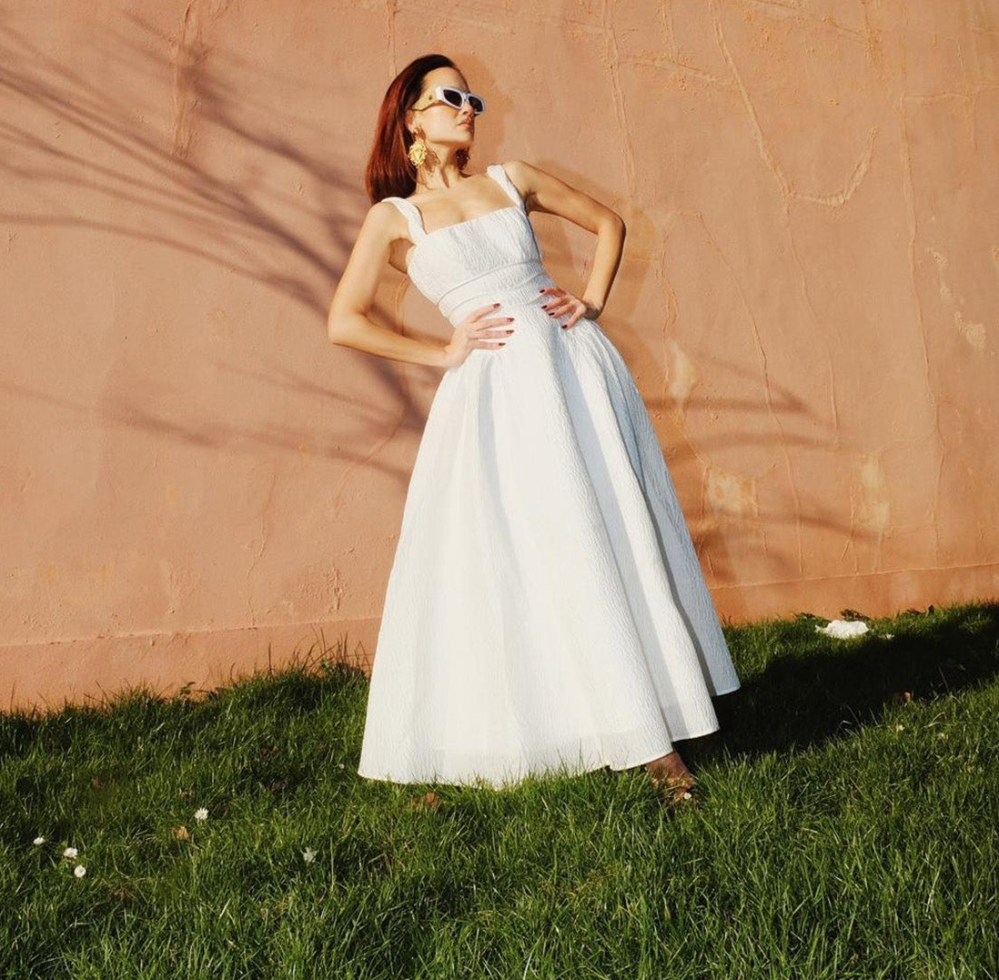 Rachel Gilbert Sophie Strap White Size 10