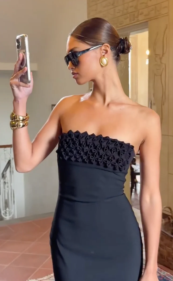 Ance Gria Margot Maxi Dress Black Size 10