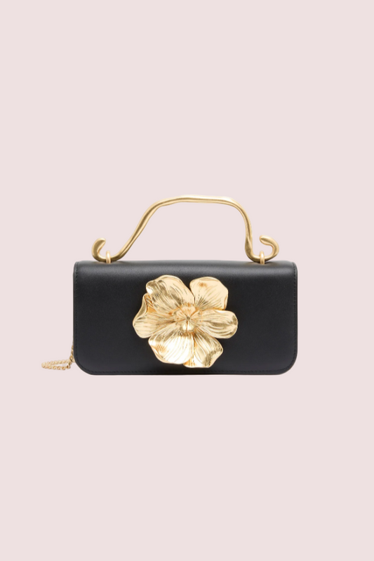 Aje Alessia Flower Clutch Bag Black Size One Size