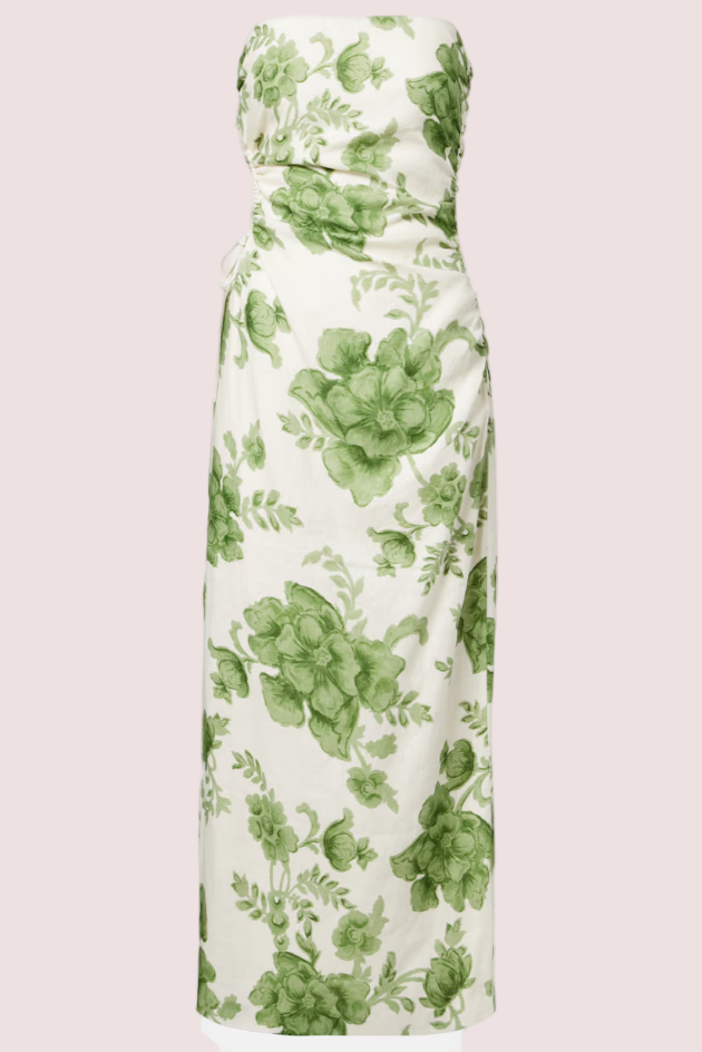 sir the label green dress Martina Sleeved Mini Dress | Sage Green