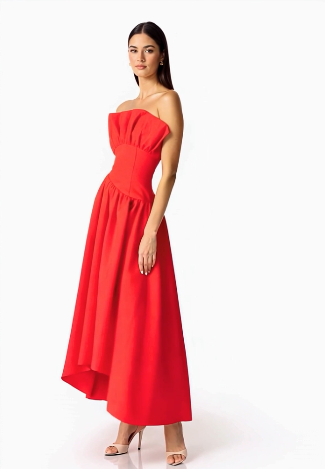 Elliatt Laurel Sleeveless Dress - Red Size 8,10,12,14