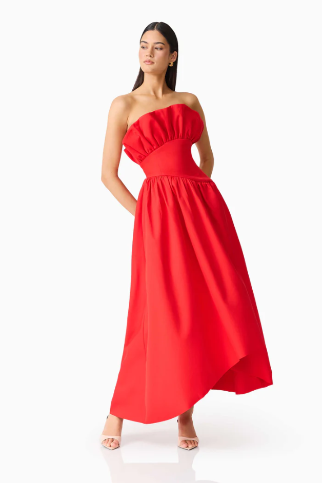 Elliatt Laurel Sleeveless Dress - Red Size 8,10,12,14