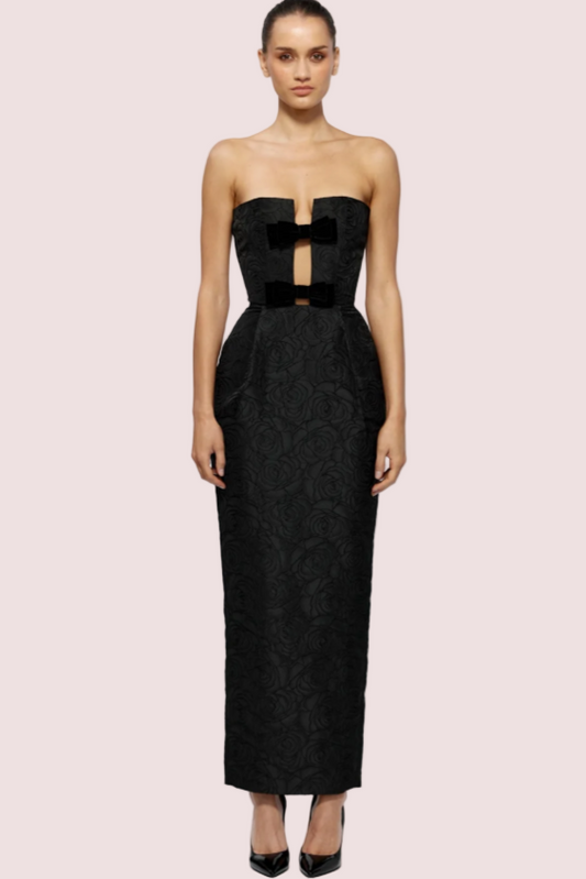 Effie Kats Kiera Gown Black Size 8