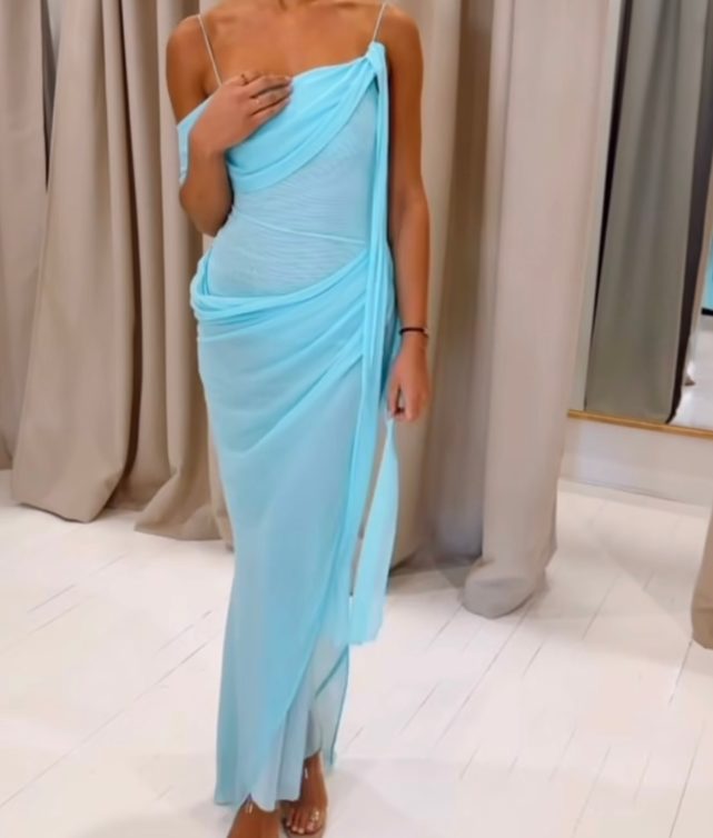 Bec & Bridge Dance Asym Dress Blue Size 8,10