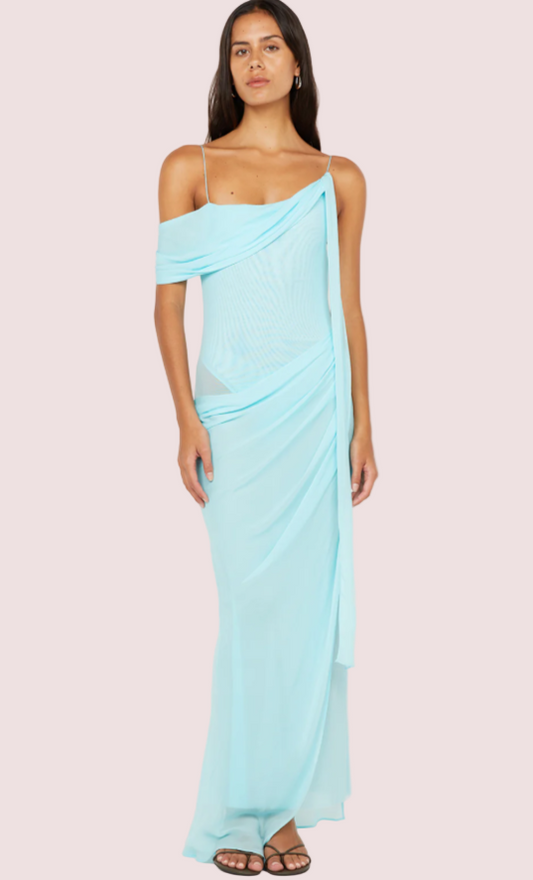Bec & Bridge Dance Asym Dress Blue Size 8,10