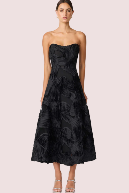 Elliatt Asher Sweetheat Midi Dress Black Size 10,12