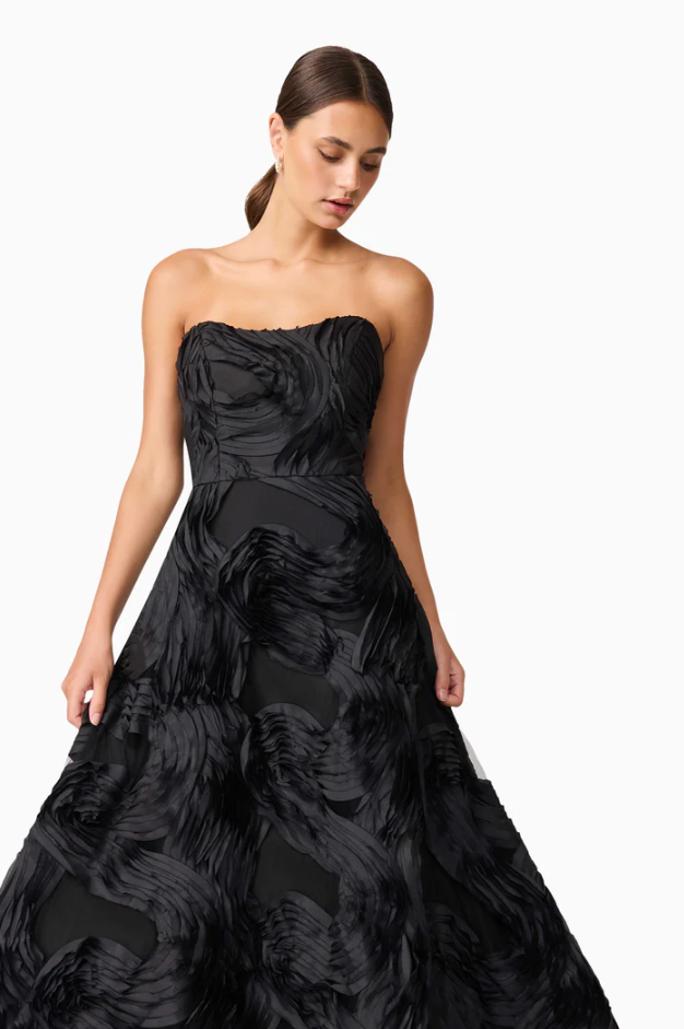 Elliatt Asher Sweetheat Midi Dress Black Size 10,12