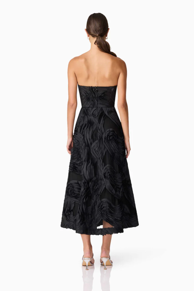 Elliatt Asher Sweetheat Midi Dress Black Size 10,12