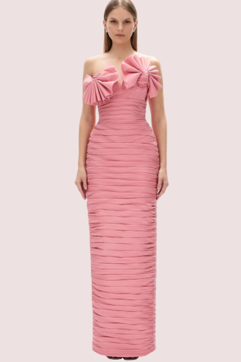Rachel Gilbert Jensen Gown Pink Size 8