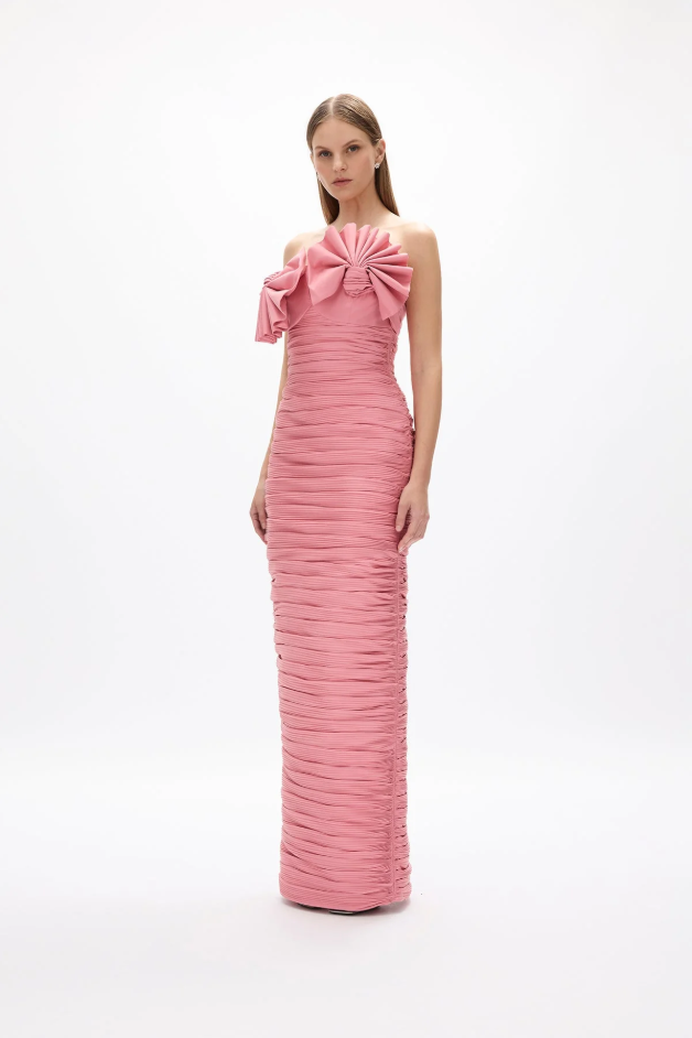 Rachel Gilbert Jensen Gown Pink Size 8