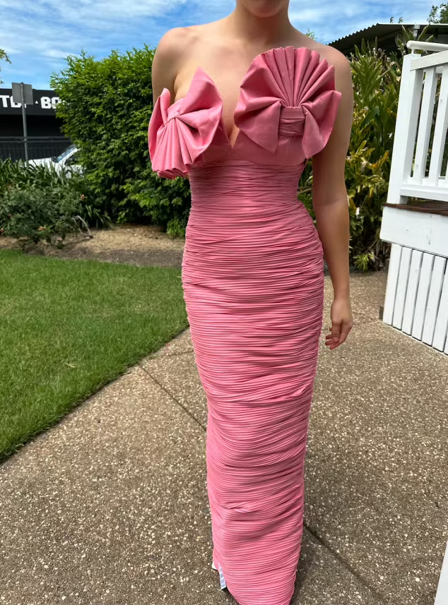 Rachel Gilbert Jensen Gown Pink Size 8