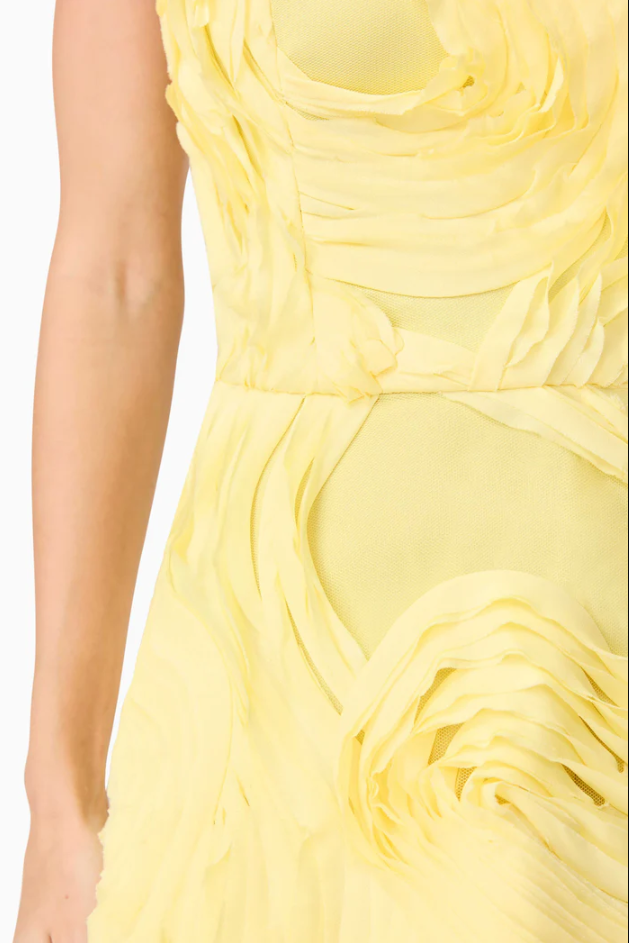Elliatt Asher Midi Yellow Size 8,10