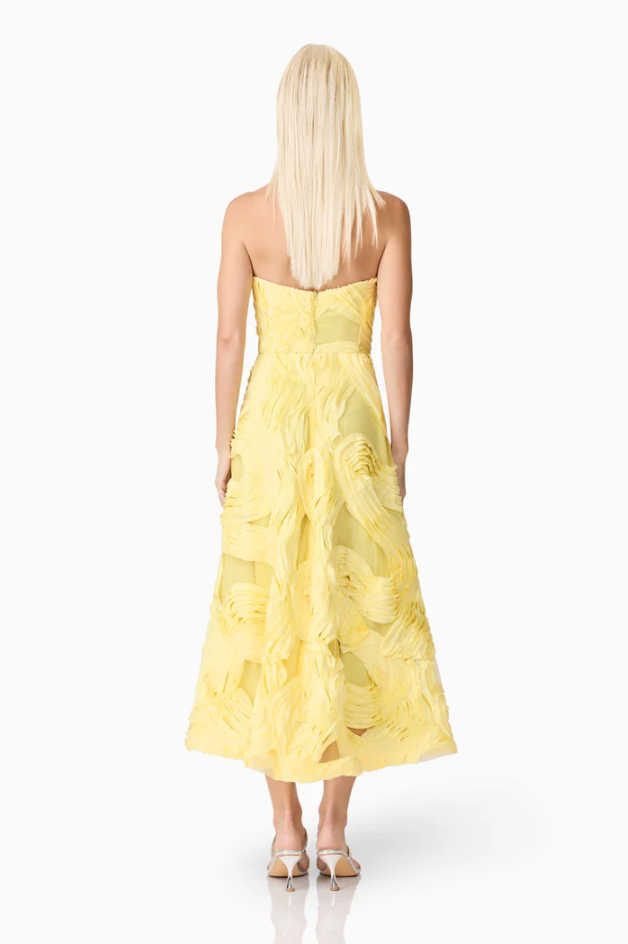 Elliatt Asher Midi Yellow Size 8,10