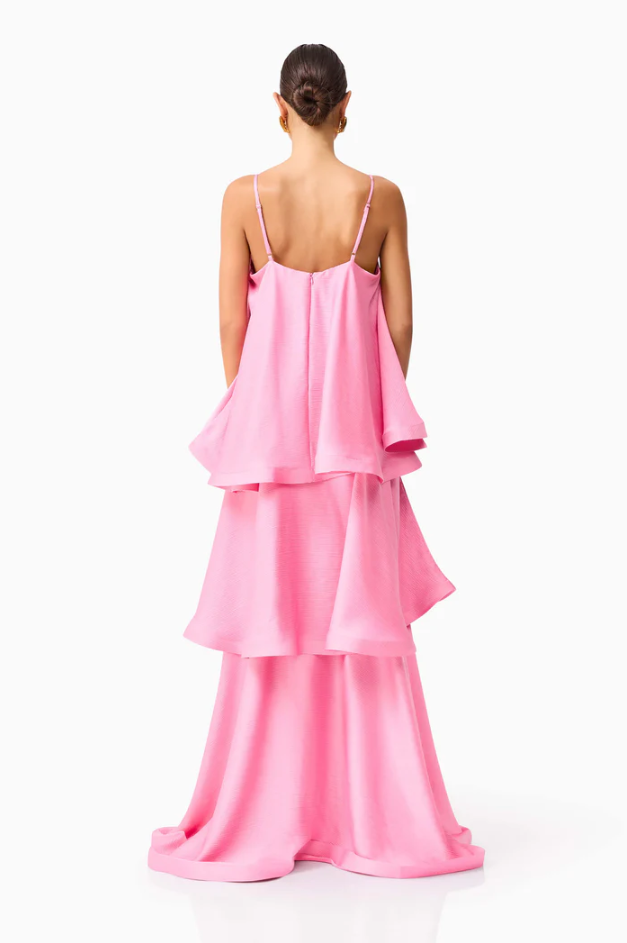 Elliatt Tilly Tiered Maxi Pink Size 6,8,10