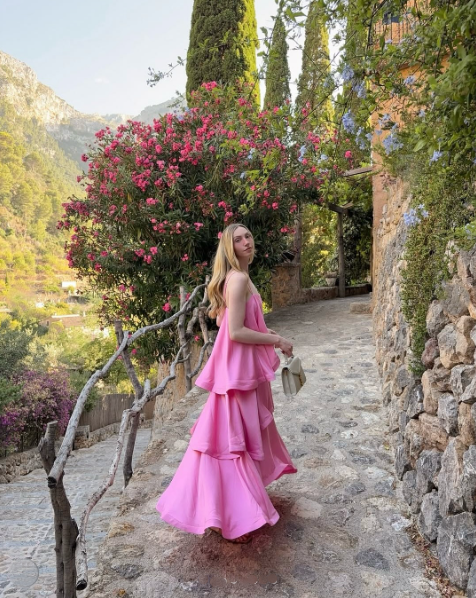 Elliatt Tilly Tiered Maxi Pink Size 6,8,10