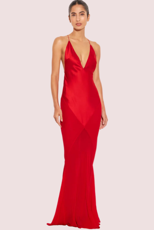 Rat & Boa Lotus Slip Dress Red Size 8
