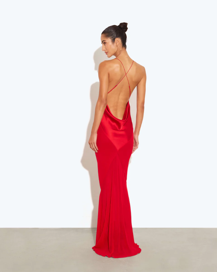 Rat & Boa Lotus Slip Dress Red Size 8