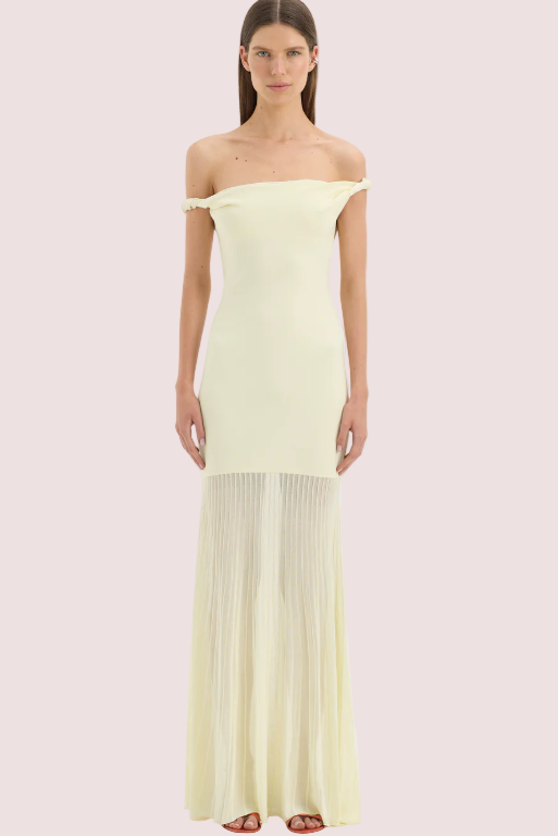 Sir the Label Ella Off Shoulder Twist Dress Size 10