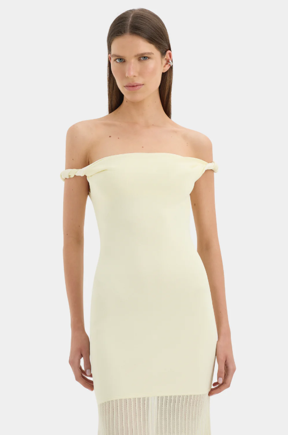 Sir the Label Ella Off Shoulder Twist Dress Size 10