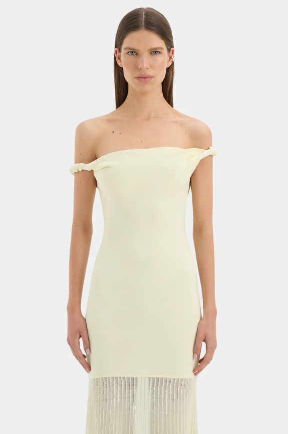 Sir the Label Ella Off Shoulder Twist Dress Size 10