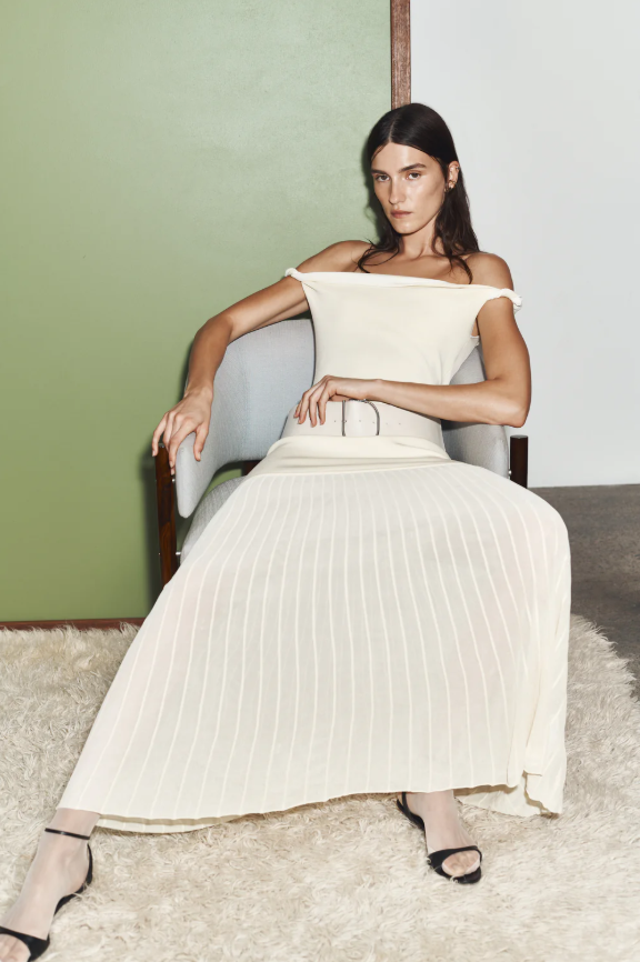 Sir the Label Ella Off Shoulder Twist Dress Size 10