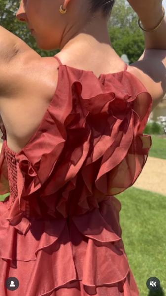 Aje Cleo Gown Rust Size 10