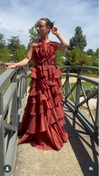 Aje Cleo Gown Rust Size 10