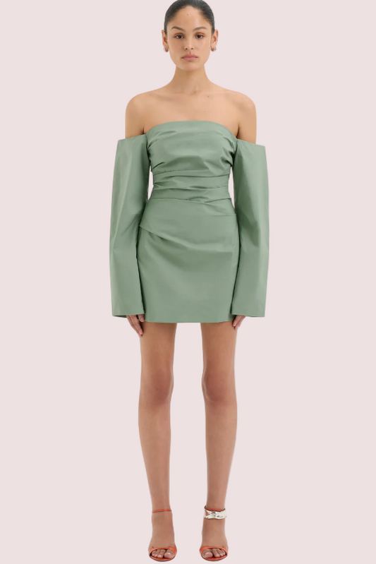 Sir the Label Martina Sleeved Mini Dress Size 10