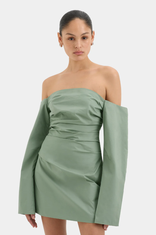 Sir the Label Martina Sleeved Mini Dress Size 10