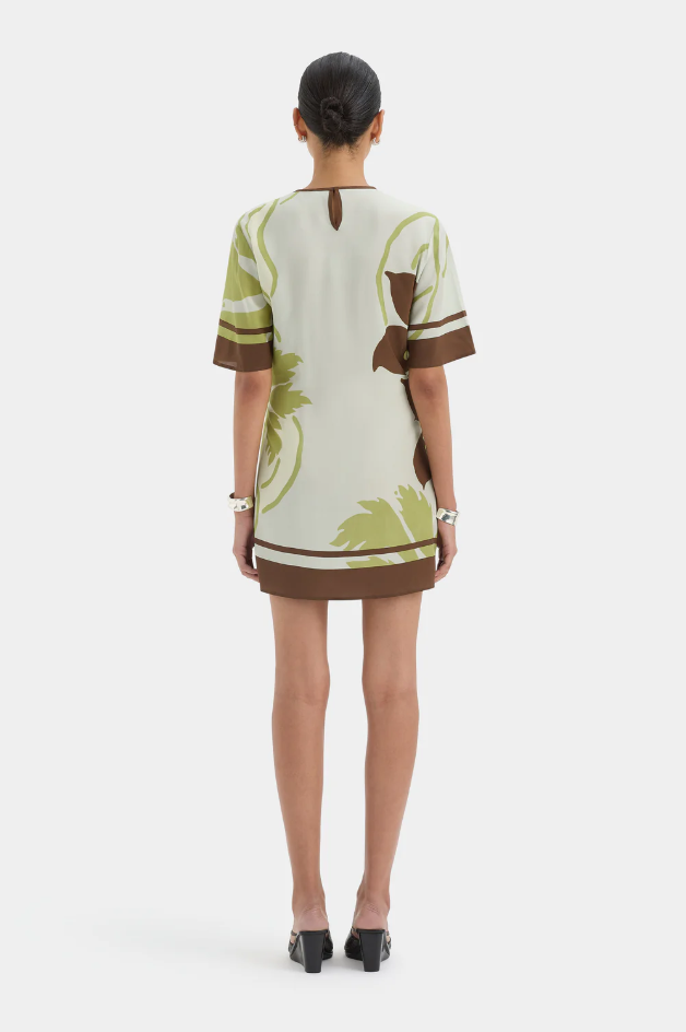 Sir the Label Amaia Mini Dress Floral Vine Size 10