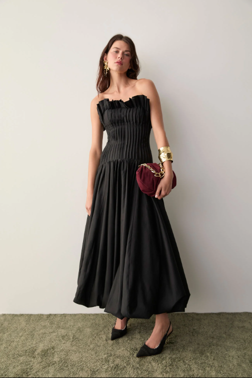 Aje Ivy Bubble Hem Dress Size 10