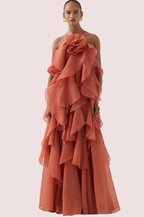 Aje Pandorea Gown Clay Size 6