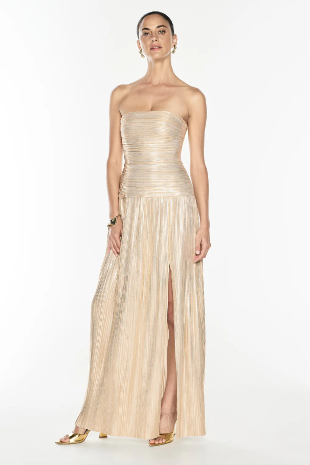 Manning Cartell Love and Lustre Dress Gold Size 8