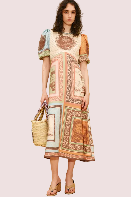 Alemais Alberta Midi Dress Size 12