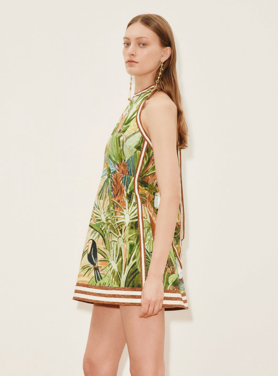 Alemais Toucan Mini Dress Size 10