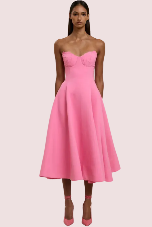 By Johnny Venus Shell Dress Pink Size 10