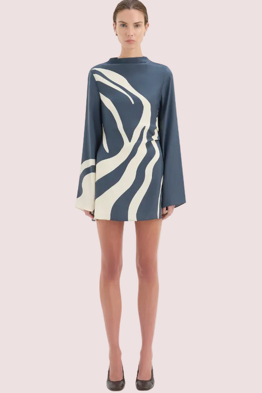 Sir the Label Lilou Long Sleeve Mini Dress Size 8,10