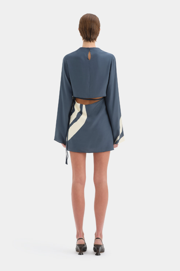 long sleeve dress hire Hire Sir the Label Lilou Mini Dress