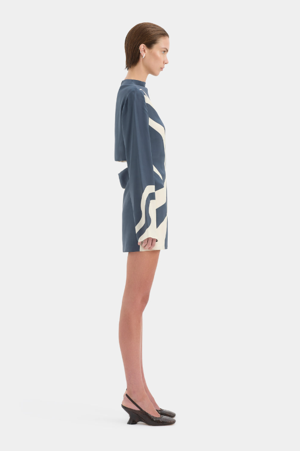 long sleeve dress hire Hire Sir the Label Lilou Mini Dress