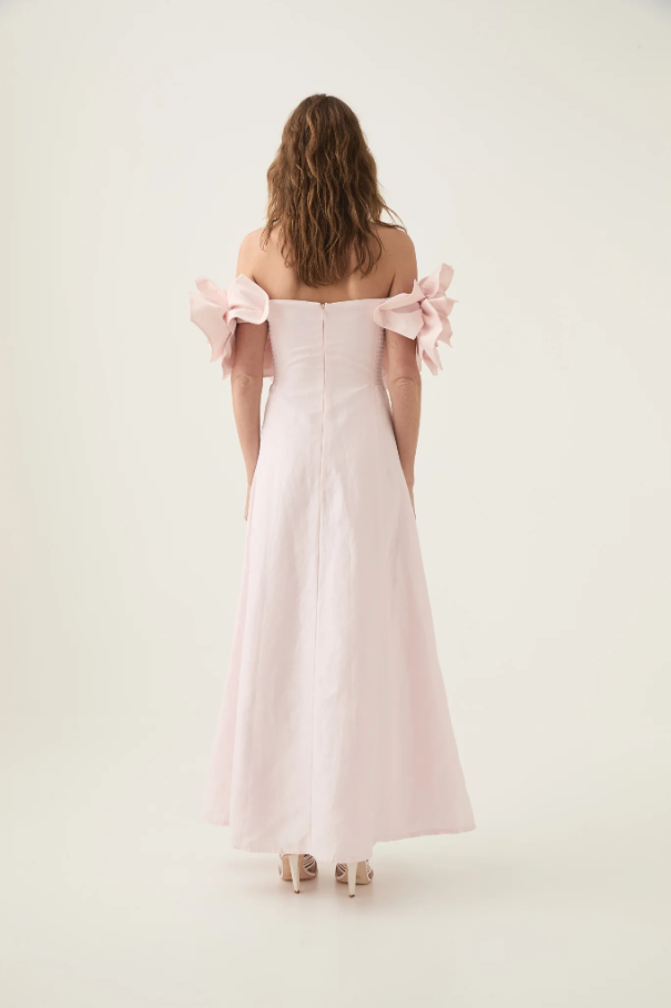 Aje Etta Gown Pink Size 14
