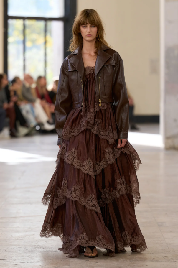 Aje Ophelia Gown Brown Size 8,10