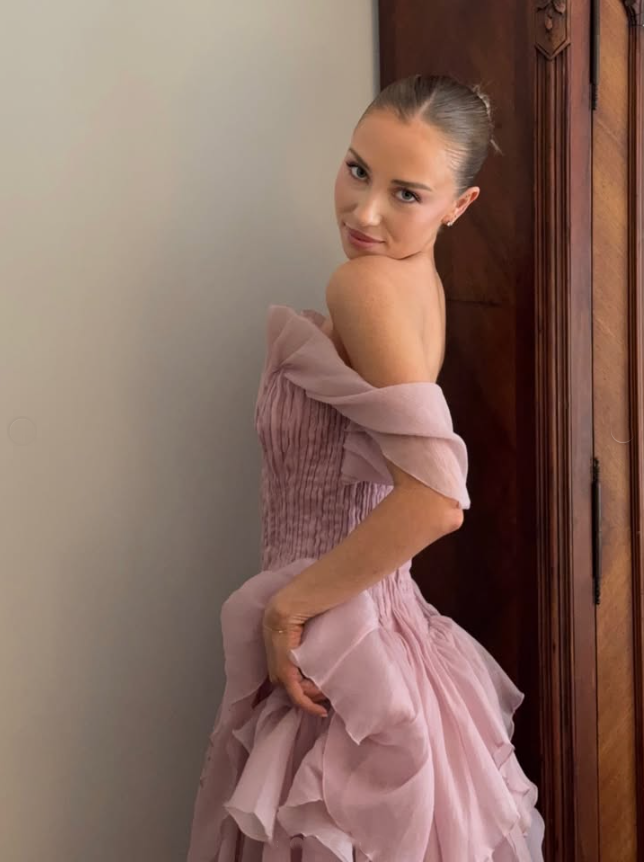 Aje Nisha Gown Blush Pink Size 10